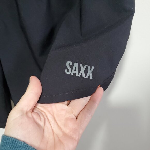 SAXX Hightail 2N1 Run Shorts 5” Running Ballpark Pouch Pro Black Men's Small - Picture 5 of 15